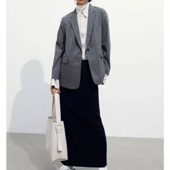 Vintage Y2K Moschino Jeans black long skirt long slit never worn s.40/6 Italy - Picture 3 of 11